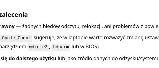 Czy używany dysk jest sprawny?